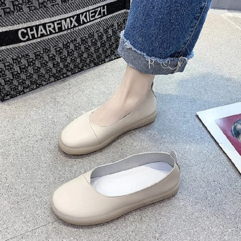 

Summer Fashion Casual Flat-Bottomed Comfortable Shallow Mouth Set Foot Solid Color Ladies Single Shoes Casual Shoes.