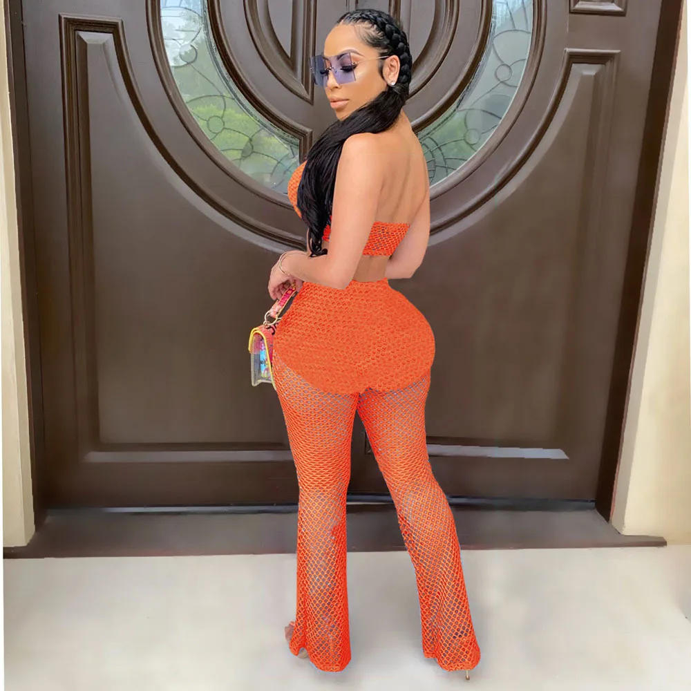 Пикантный сетчатый топ Adogirl комплект из двух предметов Модный повседневный