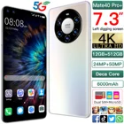 Оригинальные телефоны Android, смартфон, сотовый телефон 7,3 дюйма, две SIM-карты, камера, телефон 4G, мобильный телефон, разблокировка распознаванием лица