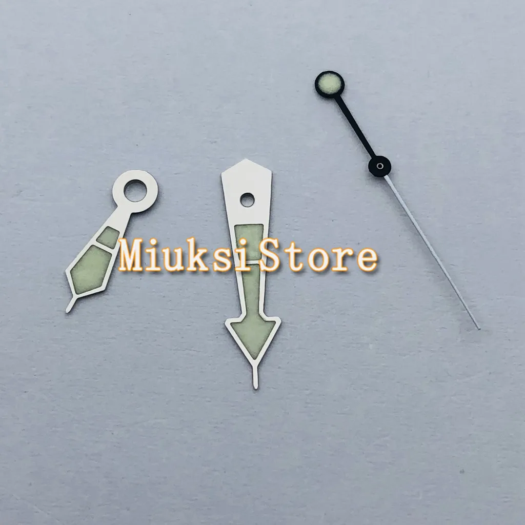 

Аксессуары для наручных часов зеленый Светящиеся стрелки часов подходят NH35 NH36 SKX 4R35 автоматический механизм