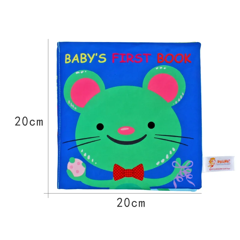 

Tear Proof Cloth Book Montessori Toy Ringing Paper Baby Book Cloth Enlightenment Kids Quiet Soft Book Baby Toys Animals Learning