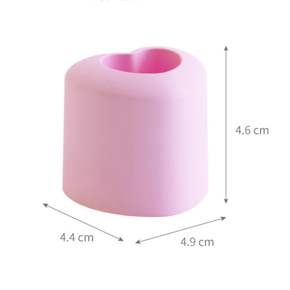 1 пара Настольный держатель в форме сердца для зубной щетки Многофункциональная