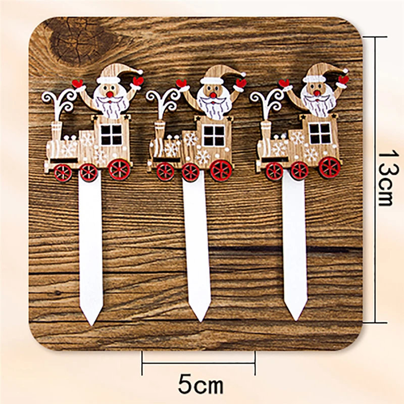 Рождественские украшения креативный Санта Клаус деревянная роспись сделай сам