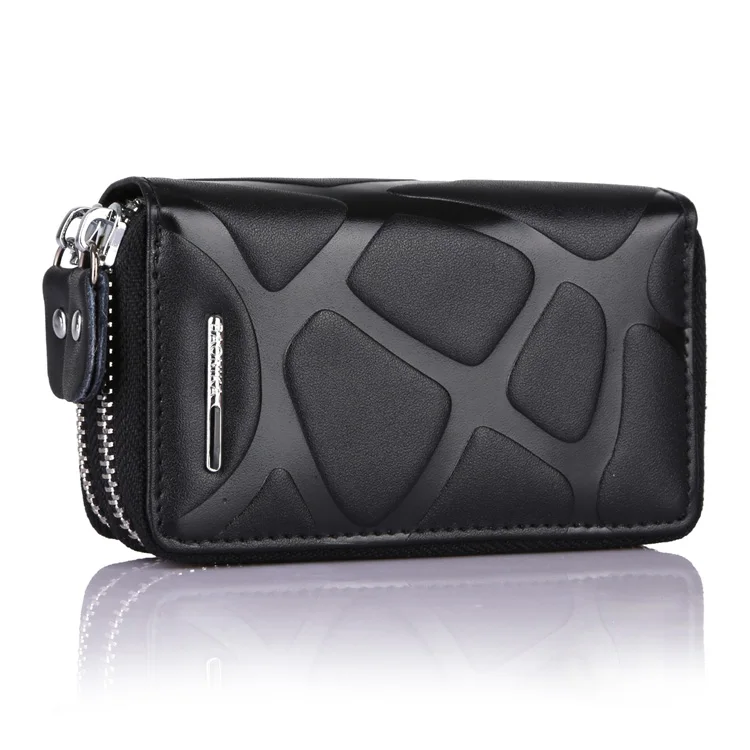 4 Colors Brand Multifunction Bag Women& Men Genuine Cow Leather key holders Double Zipper Key Card Wallet Car Key Case,YK946