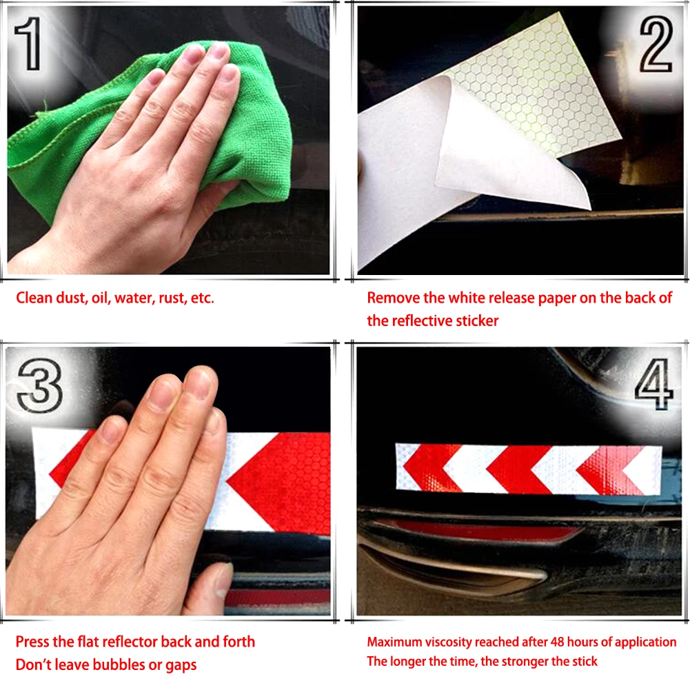 Светоотражающая лента для автомобиля Предупреждение см * 300 см|Наклейки на