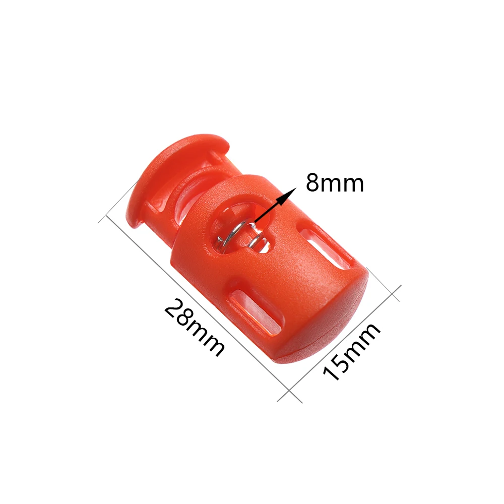 Пружинный фиксатор для шнурка цветной пластиковый 28 мм 20 шт. |