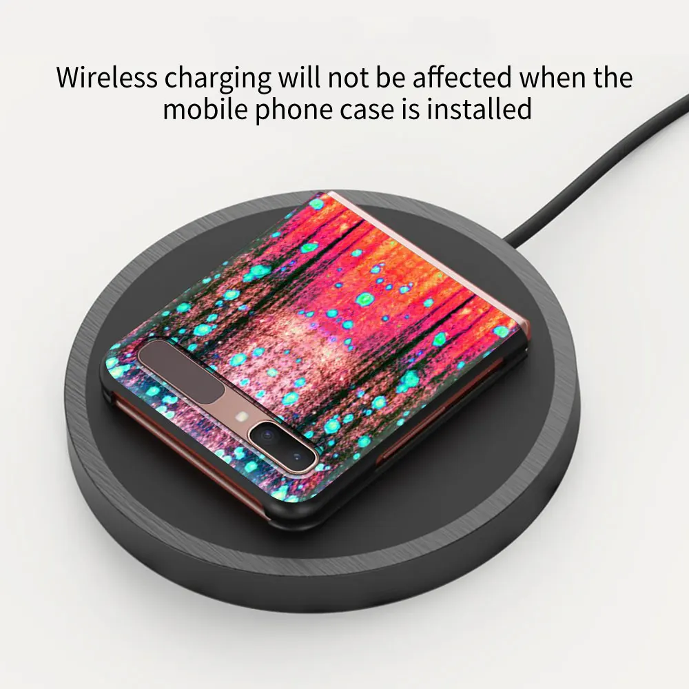 

Leopard Series Black PC Hard Cover For Samsung Galaxy Z Flip 5G Foldable Phone Case ZFlip 6.7" Fold Shell Coque Capa