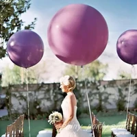 5 10 12 18 36 matte pure violet balloons round violet art shape wedding decoration birthday party helium latex balloon