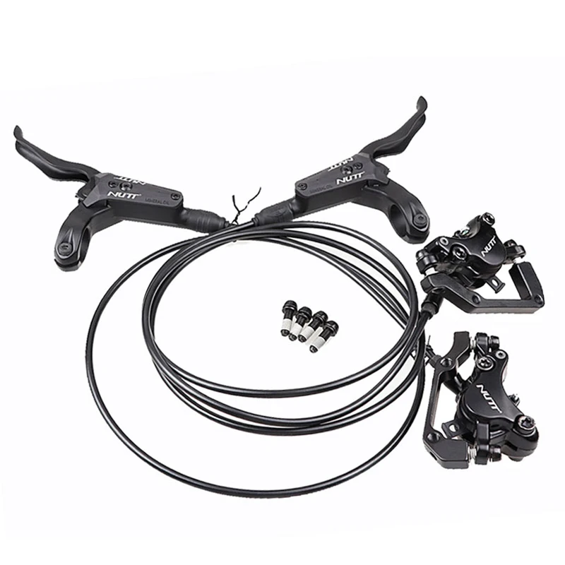 

NUTT Mountain Bike Hydraulic Oil Disc Brake Set 160/180mm Rotor 800mm 1400mm Front/Rear Caliper Clamp Brakes MTB Bicycle Parts