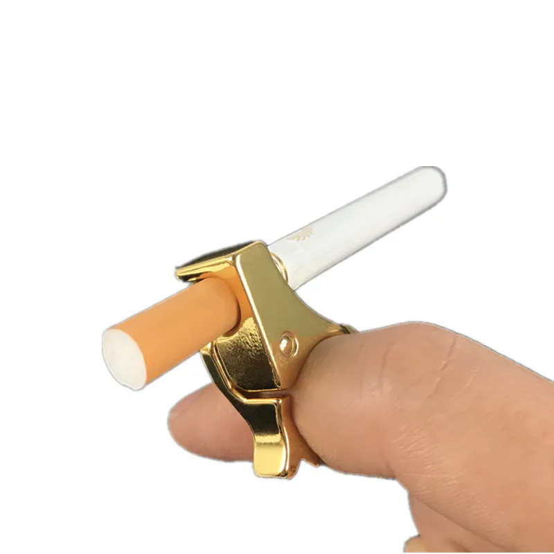 Креативная металлическая застежка-Кольцо из цинкового сплава для сигарет с