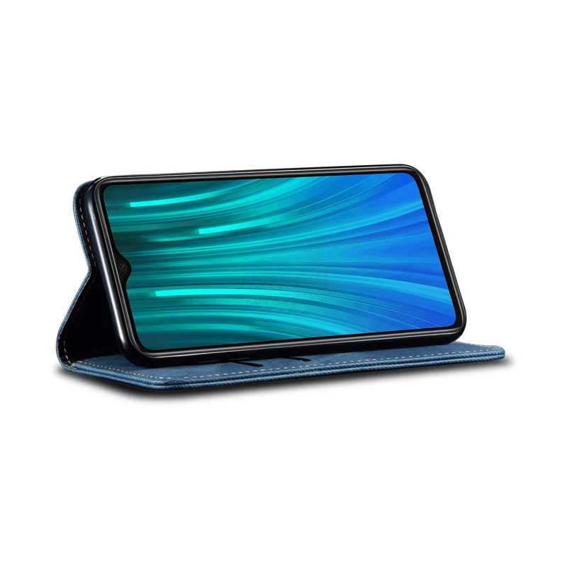 Чехол-Кошелек для Xiaomi Redmi Note 8T 8 Pro, Магнитный чехол-книжка, откидная крышка для Redmi 8, джинсовые кожаные сумки, подставка, держатель для карт