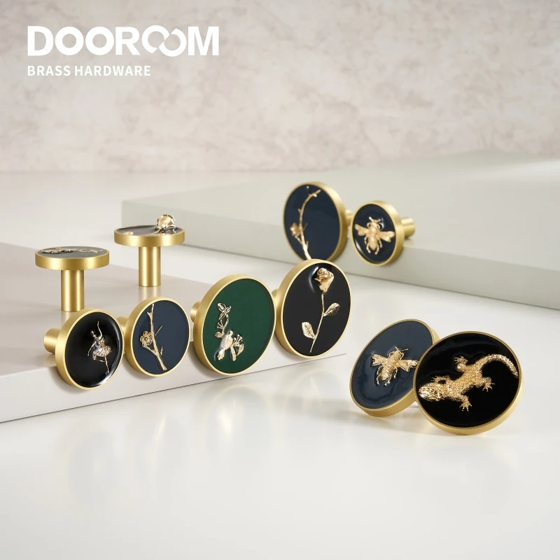 Dooroom латунные мебельные ручки современный простой шкаф комод обувной ящик шкафа