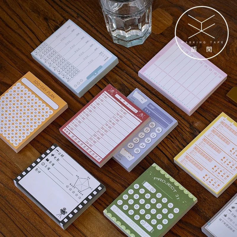 Кардинг планировщик Todo блокнот бумага прозрачная серия 9 выбор простой офис