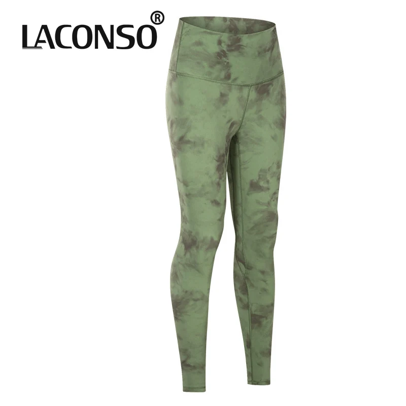 

LACONSO Women's Leggings Pants For Sports Tights Fitness Gym Yoga Clothing Push Up High Waist Summer Wear Trousers Female Outfit