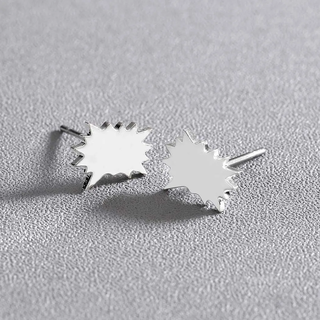 Kinitial новинка серьги в коробке для мужчин и женщин геометрические модные чата