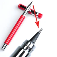hero professional 0 5mm iridium nib steel red fountain pen 360 degree inking pens office school for unique style fountain pen