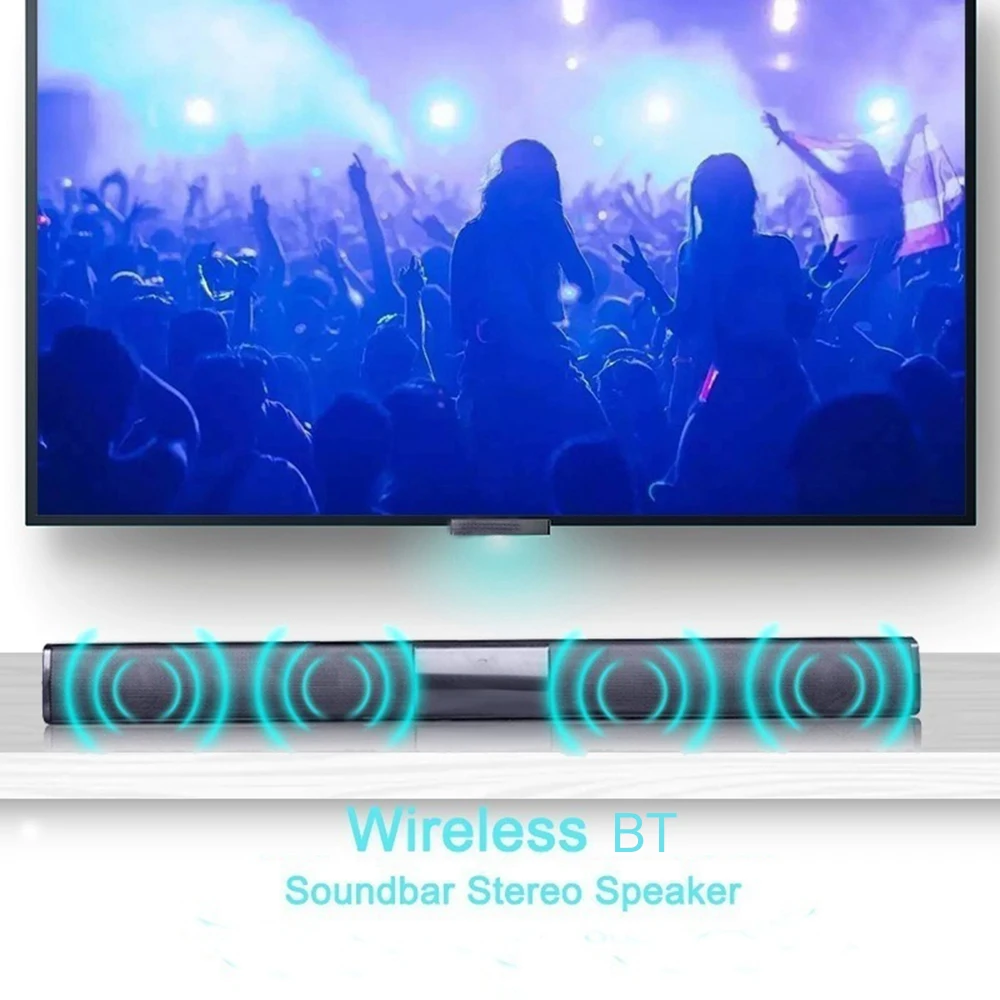 Портативная Беспроводная колонка 20 Вт Bluetooth мощная 3D музыка звуковая панель