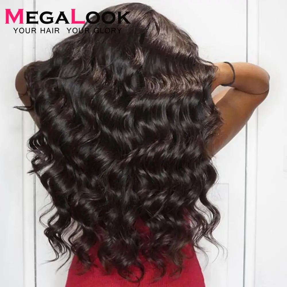 

Loose Wave Wig Human Hair Lace Front Human Hair Wigs Preplucked Lace Wigs For Black Women 180 Remy 13x4 Peruvian Wig
