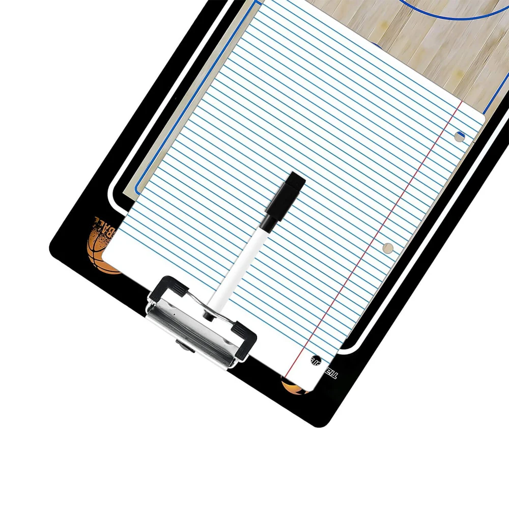 

2021 New Professional Basketball Coaching Board Double-sided Coaches Clipboard Dry Erase w/marker Basketball Tactical Board