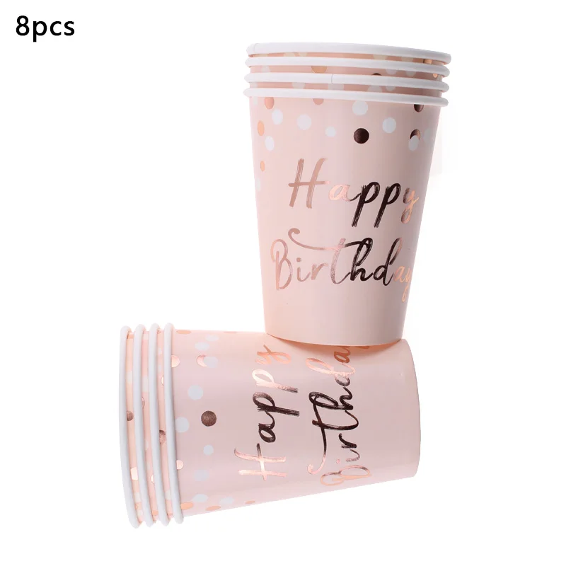 8 штук одноразовых столовых приборов бронзовая вечеринка золотое украшение для