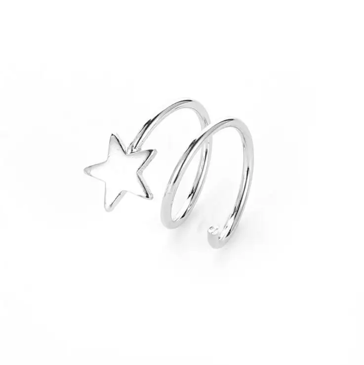 e1499 Korean Fashion Stars love Rotating Earrings Wild Simple Personality Temperament Design Female Net Red | Украшения и