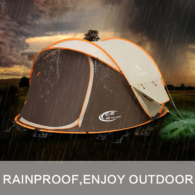 

Throw Tent Outdoor Automatic Throwing Pop Up Waterproof Camping Hiking Waterproof Large Family Four-season Factory Direct Sales
