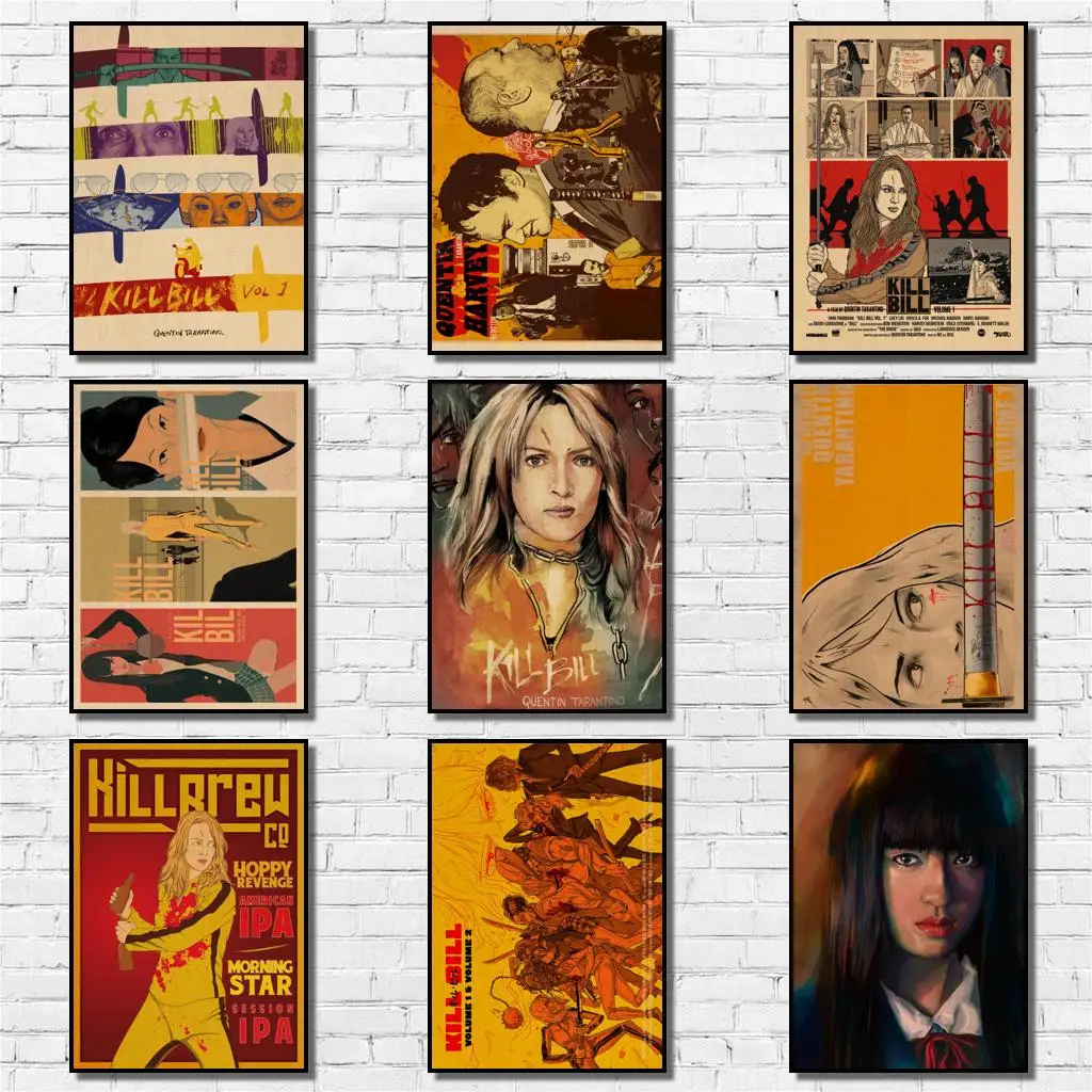 32 дизайна картина Квентина Убить Билла наклейка для дома искусство кофейни бара |