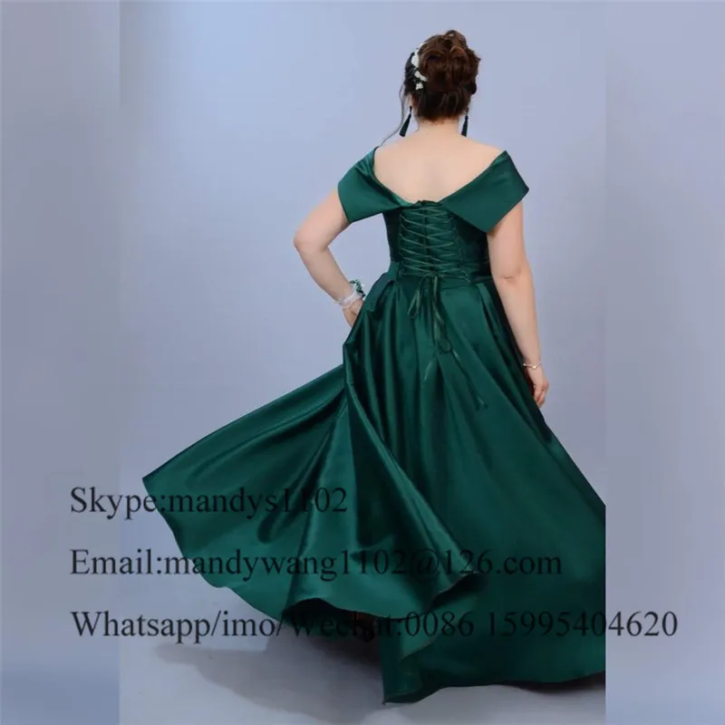 Изумрудно зеленый длинные платья на выпускной 2020 элегантное атласное платье с