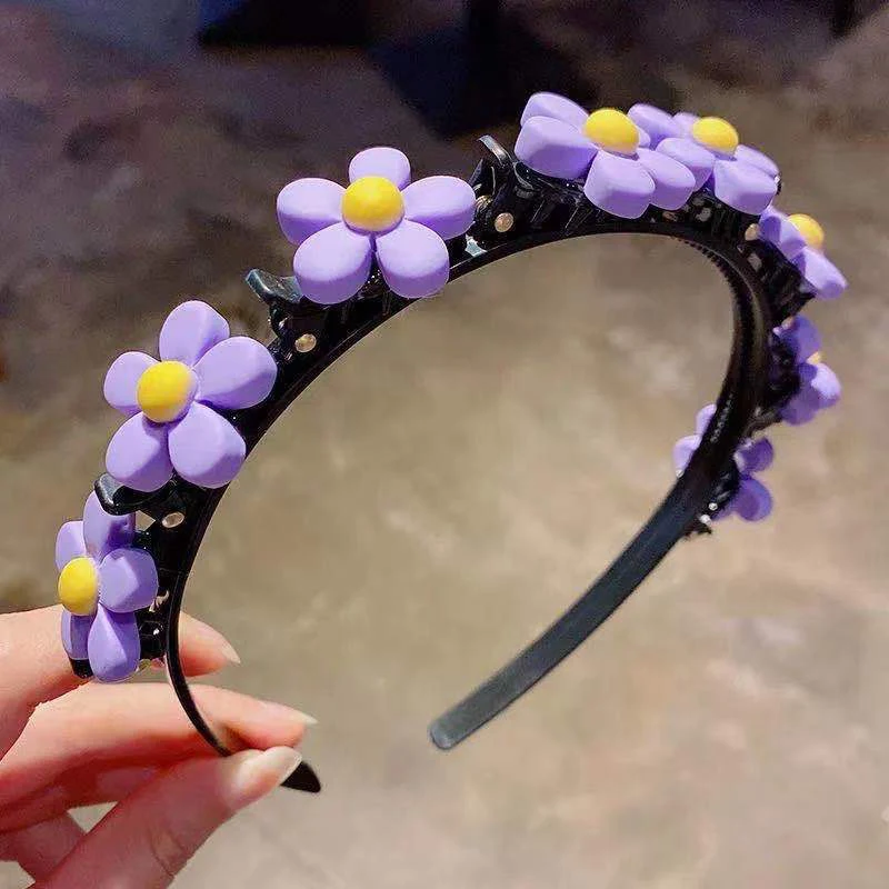 

2021 New Girl Sweet Princess Hairstyle Hairpin Cartoon Hairstyle Headbands With Clips Gift For Girls Резинки Для Волос Детям
