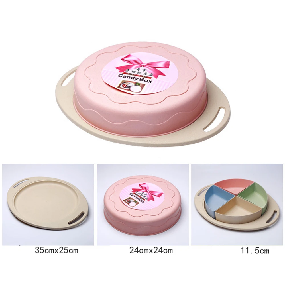 Креативное пшеничное соломенное блюдо для фруктов и конфет ящик хранения семена