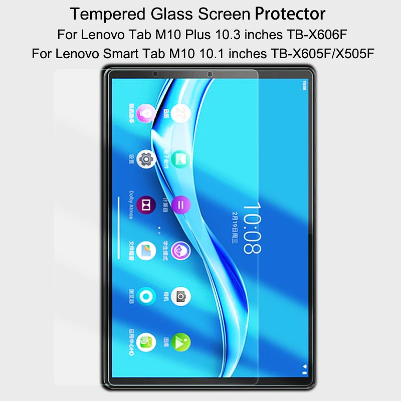 

9H Tempered Glass Screen Protector For Lenovo Tab M10 FHD Plus 10.3 TB-X606 Tablet Protective Film For M10 10.1 TB-X605 2nd Gen
