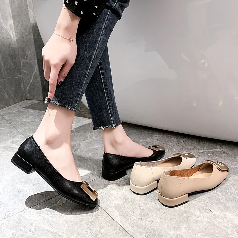 2020 новые модные водонепроницаемые мокасины Женские балетки на плоской подошве