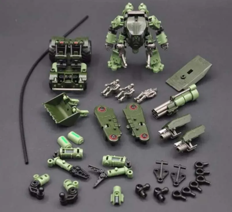 MM002 Army Green Rihio Multiabyss MM001 MM002 MM003 V-Link Mecha серии насекомых нападающий логистический режущий станок собранные Фигурки игрушки - Цвет: MM002 Army Green