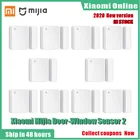 Датчик двери и окна Xiaomi Mijia, умный мини-датчик двери, карманный размер, автоматическое управление для умного дома, приложение Mi Home, 2020