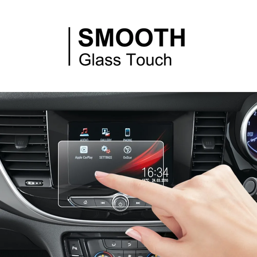 RUIYA экран протектор для Opel Mokka X SUV/Vauxhall Mokka X Автомобильный gps навигатор сенсорный экран, 9H закаленное стекло защитный экран