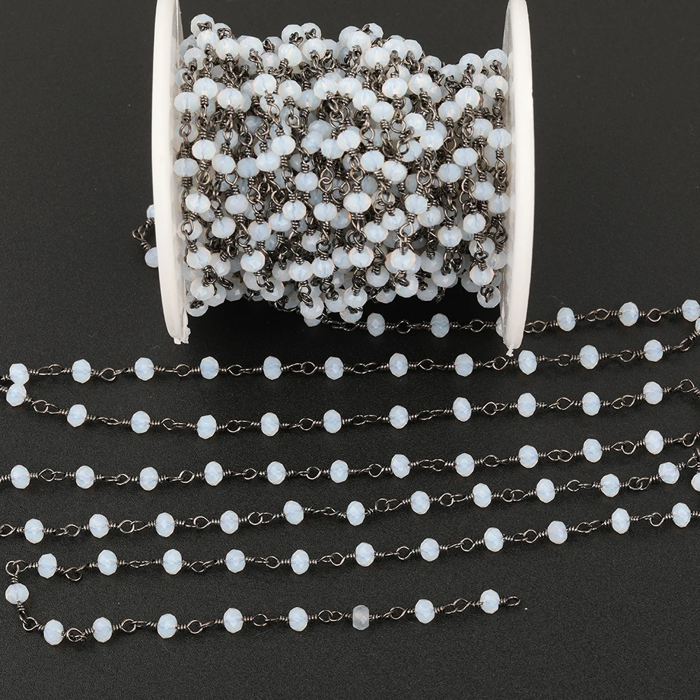 5 м/лот 3x4 мм цвет Небесно Голубой|Ювелирная фурнитура и компоненты| |