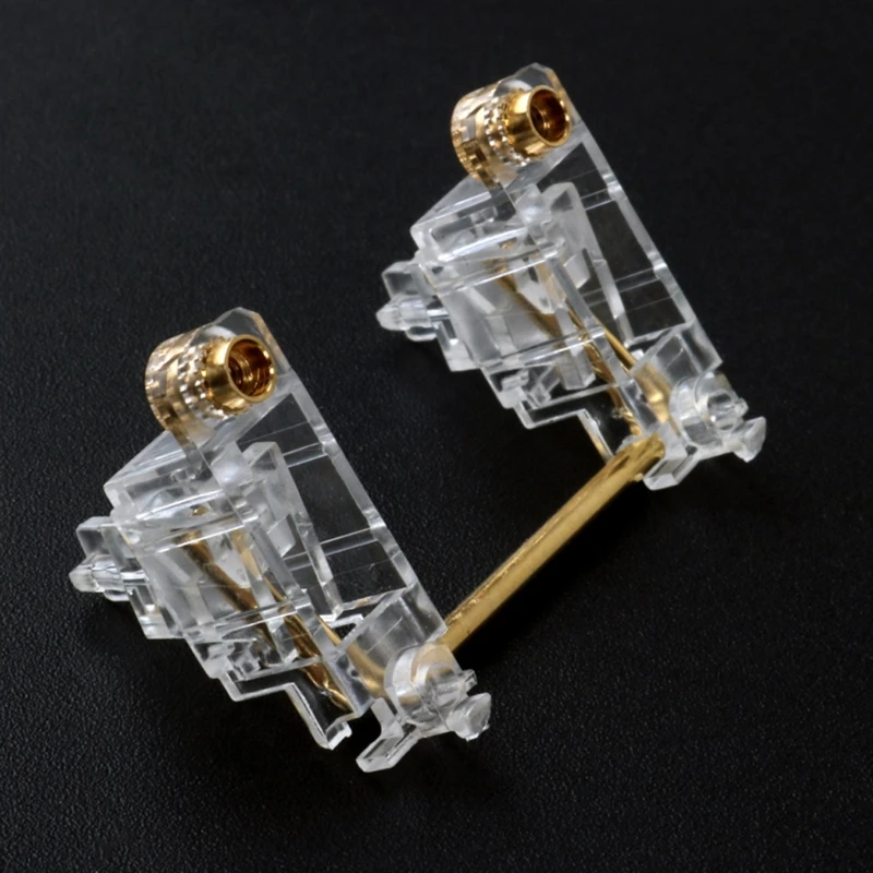 Позолоченный 60% 87 Pcb винтовой стабилизатор механическая клавиатура