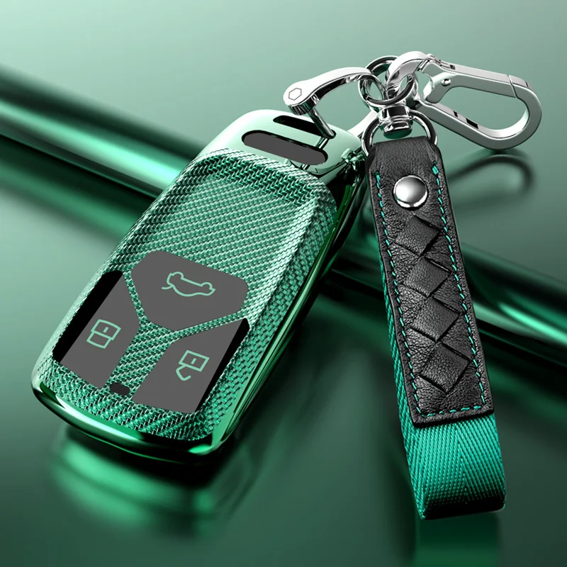 

Высококачественный мягкий резиновый чехол для автомобильных ключей TPUl, автомобильный брелок для ключей для Audi A6L, A4L, A3, Q5L, Q3, Q7, A8, S5