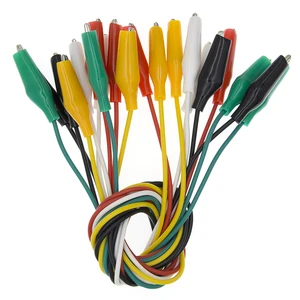 Электрические зажимы типа крокодил, 10 шт.