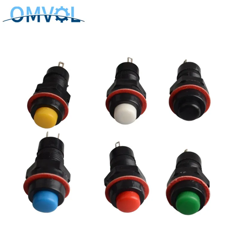 1 шт. самоблокирующийся кнопочный переключатель 10 мм Мгновенный сброса |
