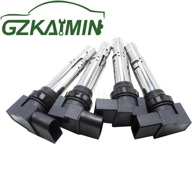 Набор из 4 катушек зажигания для VW Golf Jetta Bora Beetle Polo SharanA3 Altea Ibiza Fabia Octavia Yeti 1 1.6FSI T