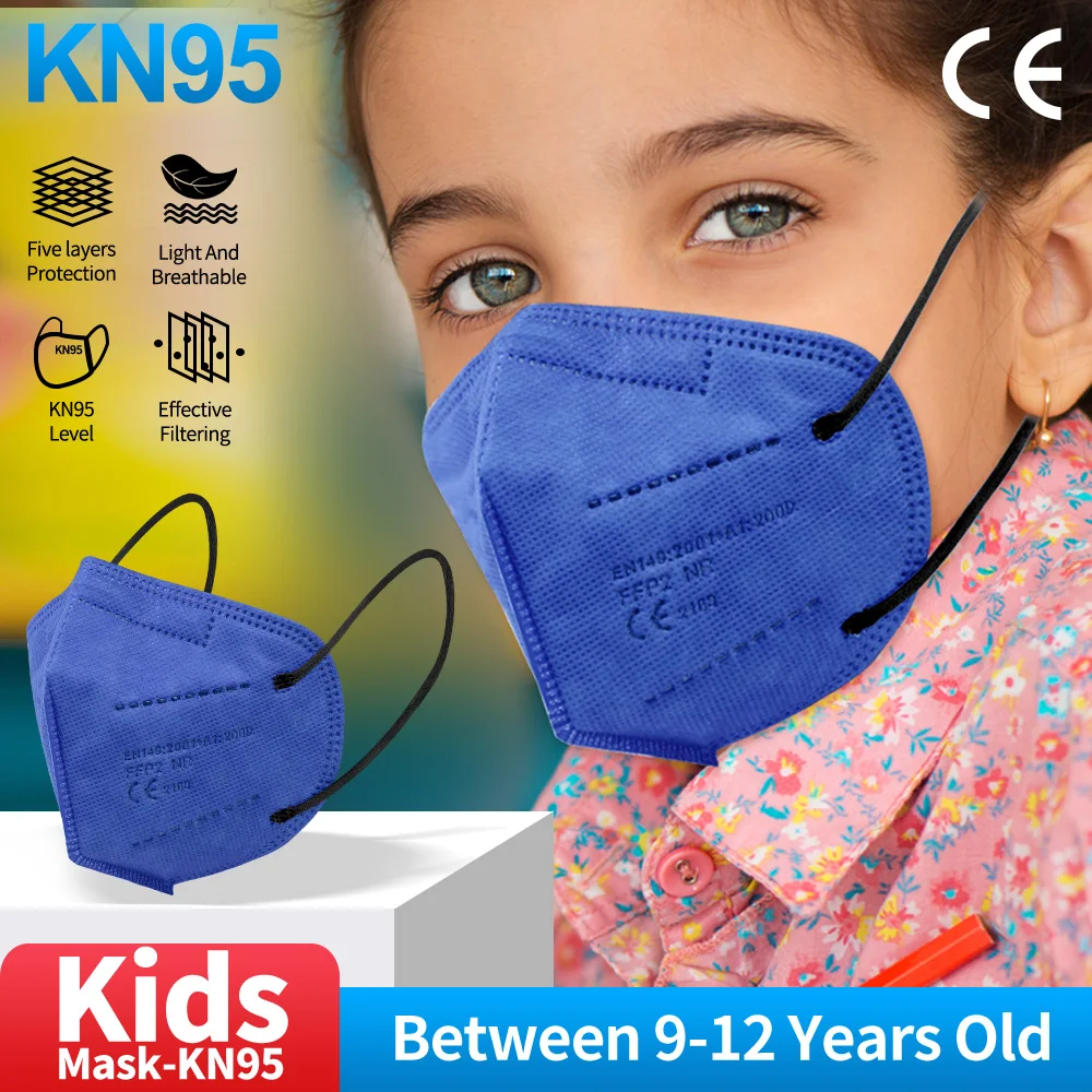 

Маски KN95 ffp2mask для ребенка, 5 слоев, маска для рта KN95 95%, фильтр, респиратор FPP2, маски для детей, маски для лица