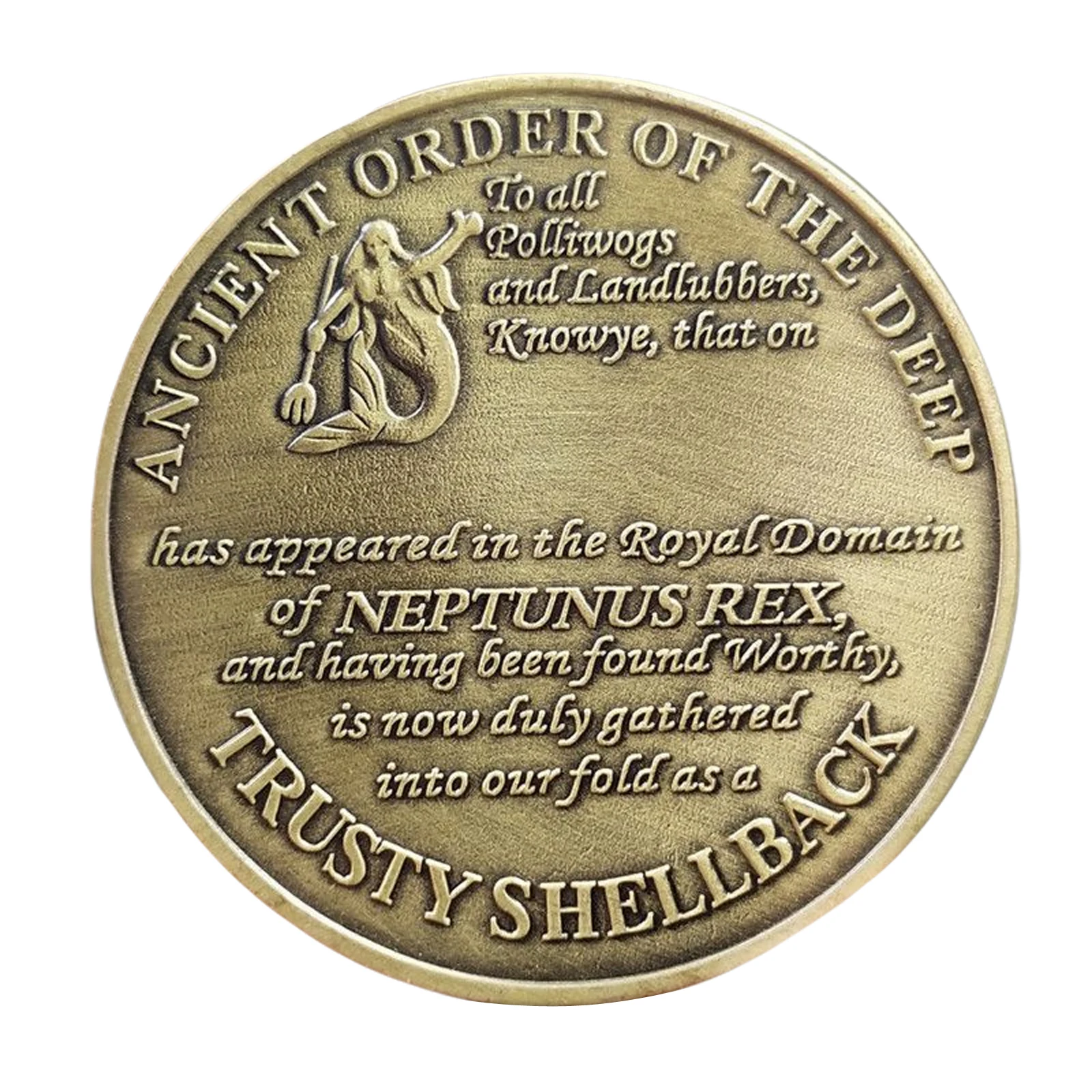 Neptune Poseidon Commemorative Coin, Greek Mythology Trident Coin, Non-Currency Collectible Coin 1 Piece image 5