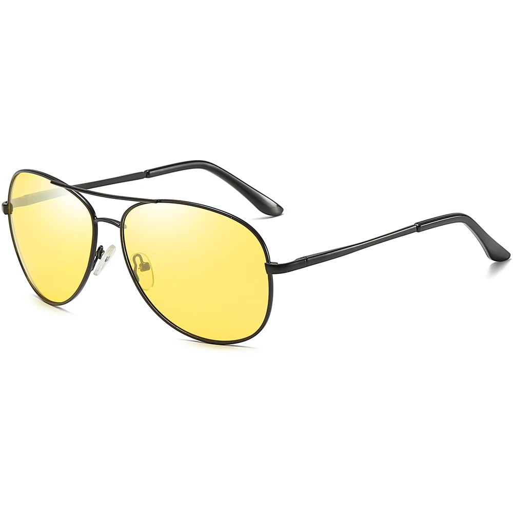 Солнцезащитные очки дневного и ночного видения мужские овальные для вождения с