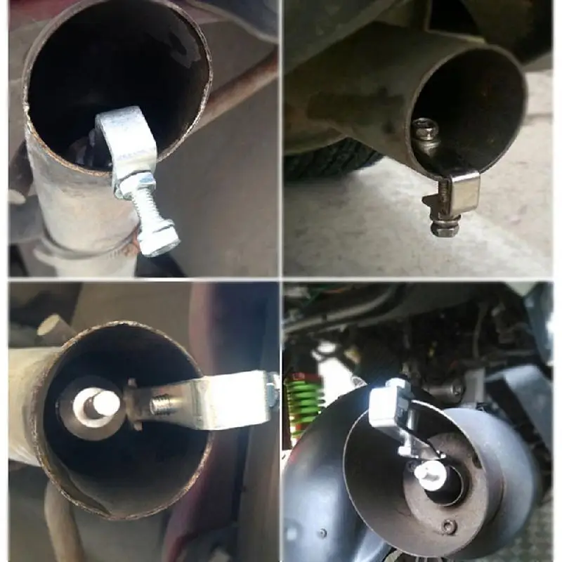 Универсальный автомобильный турбо-звуковой имитатор глушителя Silver S / M L/XL