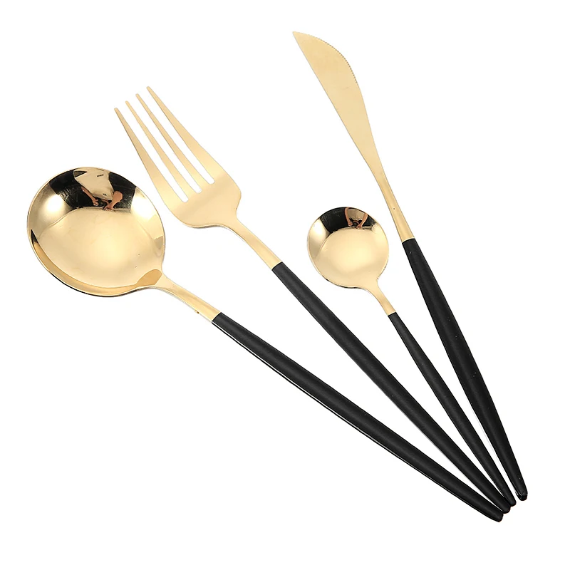 4 шт. Сталь набор посуды для товары дома кухни столовая ложка вилка столовые