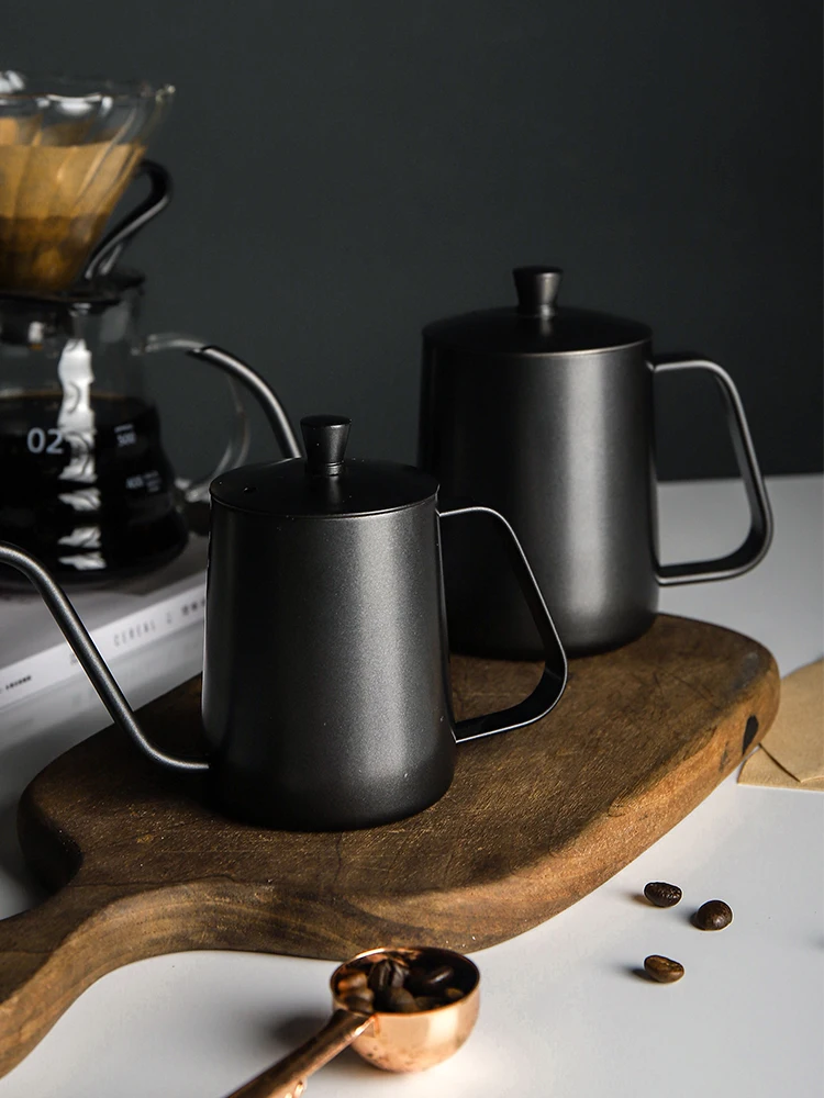 

Filter Glass Coffee Pot Set Long Narrow Portable Beauty Coffee Pot Personal Expresso Cafetera Italiana Gooseneck Kettle BF50CP