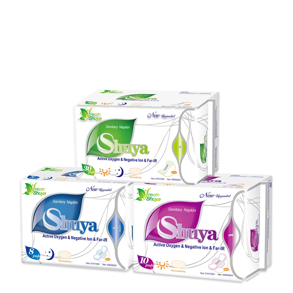 3 пакетов много шуя гигиенические прокладки органического хлопка анион колодки