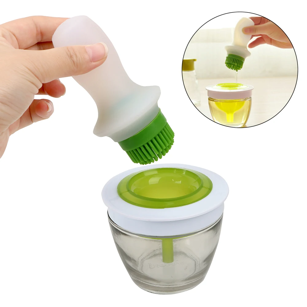 Силиконовая щетка NICEYARD для барбекю инструмент приготовления пищи со стеклянной