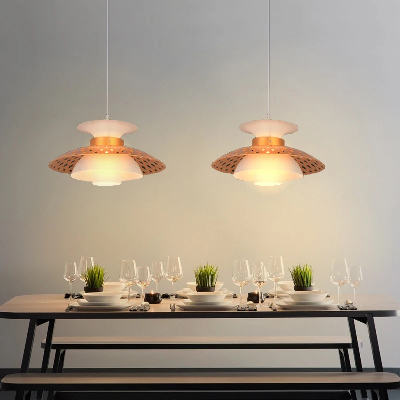 Nordic Bedside Chandelier Danish Designer Personalized Creative Light For Restaurant Dining Table Bar Modern Coffee Pendant Lamp | Лампы и